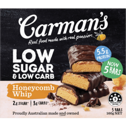 Photo of Carmans Low Sugar Low Carb Honeycomb Whip Protein Bar