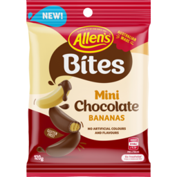 Photo of Allen's Bites Chocolate Mini Choc Bananas 140g