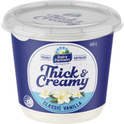 Photo of Dairy Farmers Thick & Creamy Yoghurt Classic Vanilla 600gm