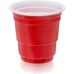 Photo of Paper Cup Shot Red