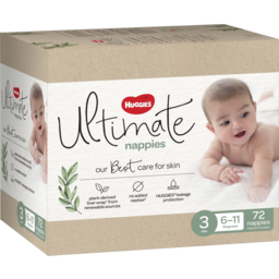 Photo of Huggies Ultimate Nappies Size 3 (6-11kg) 72 Pack 