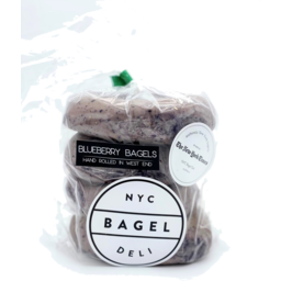 Photo of NYC BAGEL DELI Blueberry Bagel 4 Pack