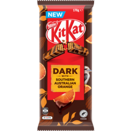 Photo of Nestle Kit Kat Dark With Southern Australian Orange Chocolate Block 170g