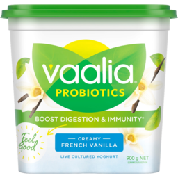 Photo of Vaalia 3x Probiotics French Vanilla Yoghurt 900g