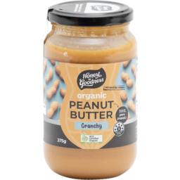 Photo of Honest To Goodness Peanut Butter Organic Crunchy 375g