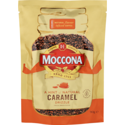 Photo of Moccona Caramel Flavour Infused Instant Freeze Dried Coffee Refill 90g