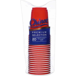 Photo of Chinet Premium Selection Red Plastic Cups