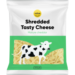 Photo of Value Shredded Tasty Mature Cheddar Cheese 500g