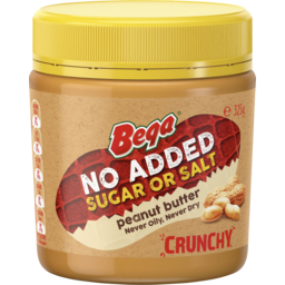 Photo of Bega No Added Sugar Or Salt Peanut Butter Crunchy 325gm