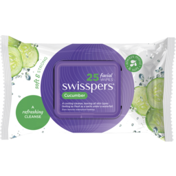 Photo of Swisspers Cucumber Facial Wipes 25 Pack