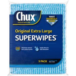 Photo of Chux Giant Super Wipes 5pk 60x60cm