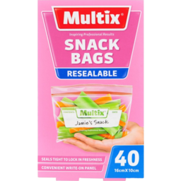 Photo of Multix Snack Resealable Bags 40 Pack