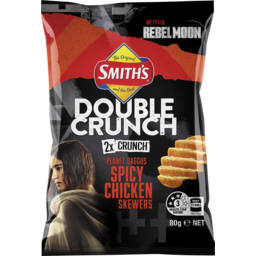 Photo of Smith’S Double Crunch Potato Chips Spicy Chicken Skewers Snack Bag Share Pack 80g