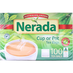 Photo of Nerada Tea Bags Cup & Pot 100 Pack
