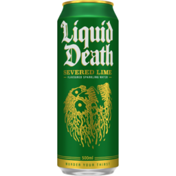 Photo of Liquid Death Sparkling Water Severed Lime 500ml