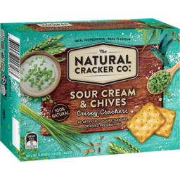 Photo of Natural Cracker Co Sour Cream & Chives Crispy Crackers 160g