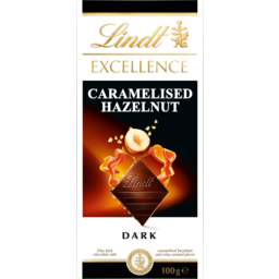 Photo of Lindt Excellence Caramelized Hazelnut Chocolate Block 100g