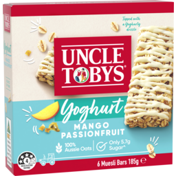 Photo of Uncle Tobys Yoghurt Topps Mango & Passionfruit 6 Muesli Bars