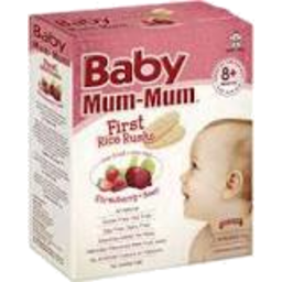 Photo of Baby Mum-Mum Rice Rusk Strawberry 18pk