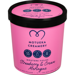 Photo of Motueka Creamery Ice Cream Strawberry & Cream Meringue