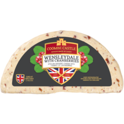 Photo of Coombe Castle Wensleydale & Cranberries Cheese Kg