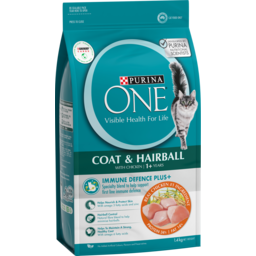 Photo of Purina One Adult Hairball Chicken Dry Cat Food Bag