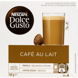 Photo of Nescafe Dolce Gusto Coffee Capsules Cafe Au Lait 16 Pack