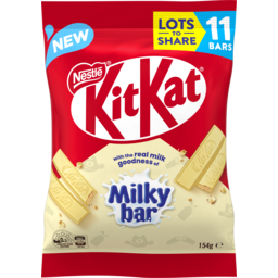 Photo of Nestle Kit Kat Chocolate White Milkybar Funpack 11pk