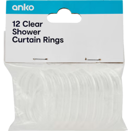 Photo of Anko Shower Curtain Rings 12pk
