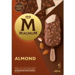 Photo of Streets Magnum Almond Ice Creams 4 Pack 428ml