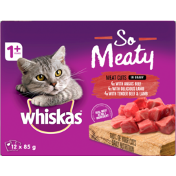 Photo of Whiskas Oh So Meaty Meat Cuts 12pk X
