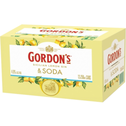 Photo of Gordon's 4% Lemon 12x250ml Cans