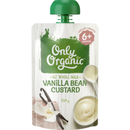 Photo of Only Organic Baby Dessert Vanilla Bean Custard 6+ Months 120g