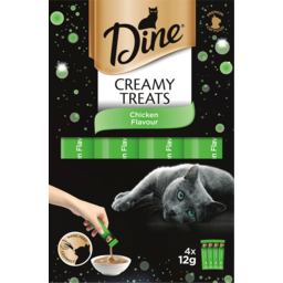 Photo of Dine Creamy Treats Chicken Flavour Cat Treat 4x12g