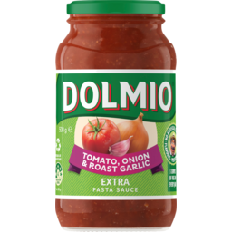 Photo of Dolmio® Extra Pasta Sauce - Tomato, Onion & Roasted Garlic 500 G E 