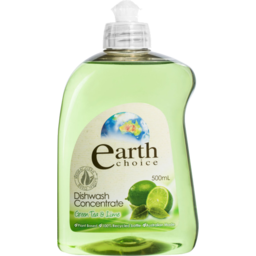 Photo of Earth Choice Green Tea & Lime Dishwashing Liquid Concentrate 500ml