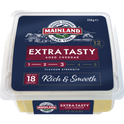 Photo of Mainland Extra Tasty Cheese Slices 210g 12pk