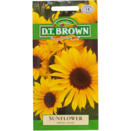 Photo of D.T.Brown Sunflower Drawf Soleil Seeds