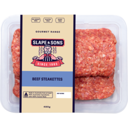 Photo of Slape & Sons Gourmet Range Beef Steakettes
