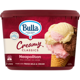 Photo of Bulla Premium Creamy Classics Neapolitan 2L