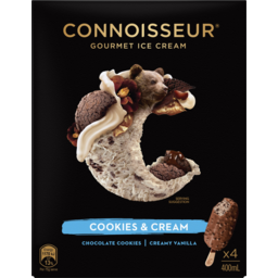 Photo of Connoisseur Cookies & Cream Ice Cream 4 Pack 400ml