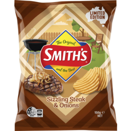 Photo of Smiths Limited Edition Sizzling Steak & Onions 150g