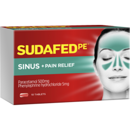 Photo of Sudafed Pe Sinus + Pain Relief Tablets 10 New Pack