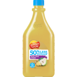 Photo of Golden Circle 50% Less Sugar Pear Pine & Pash Fruit Drink 2l