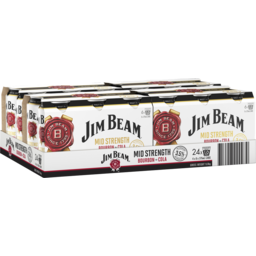 Photo of Jim Beam White Mid Strength & Cola Can Case