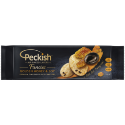Photo of Peckish Fancies Premium Flavoured Rice Crackers Golden Honey And Soy