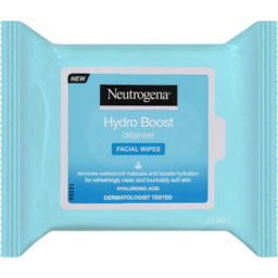 Photo of Neutrogena Hydro Boost Cleanser Facial Wipes 25 Pack 