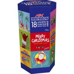Photo of Mini Mentos 18u Christmas Hexagon Tube 18.0x10g