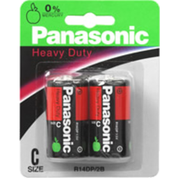 Photo of Panasonic Batteries Heavy Duty C 2 Pack