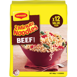 Photo of Maggi 2-Minute Noodles Beef 12x74gm